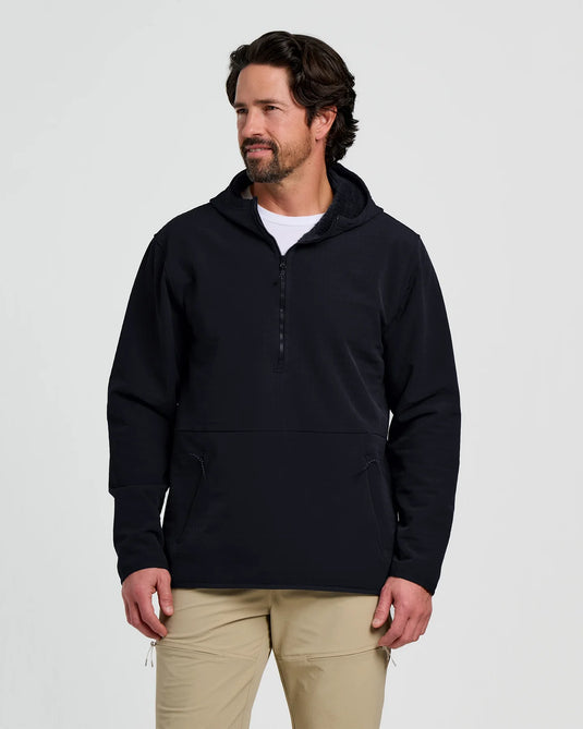 Free Fly Men's Gridback Fleece Anorak Hoodie