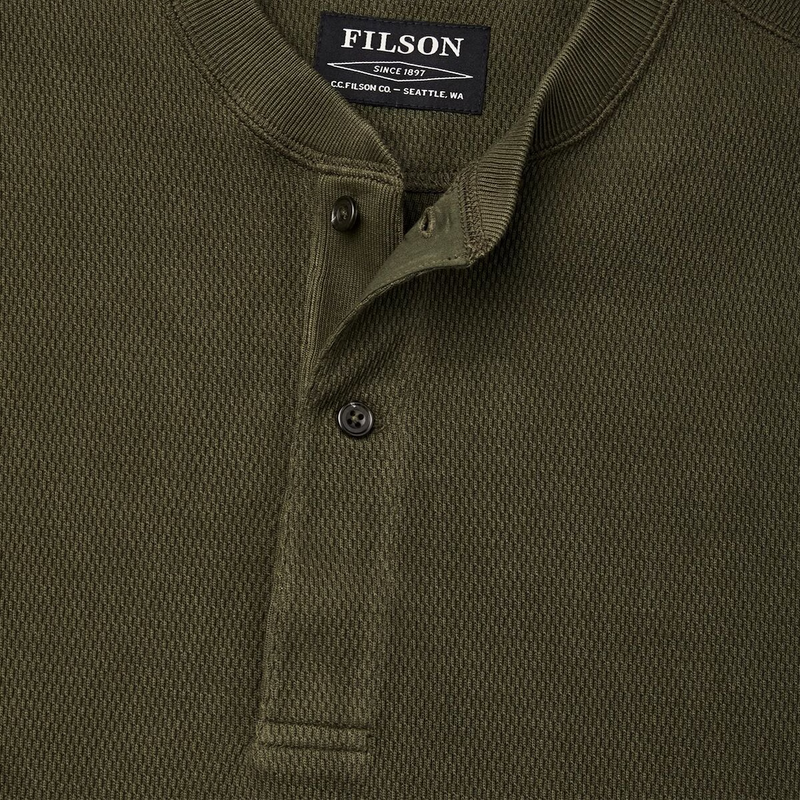 Load image into Gallery viewer, Filson Men's Waffle Knit Henley - Ski &amp; Tennis Station
