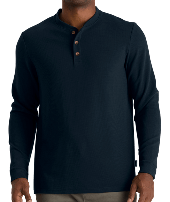 Free Fly Men's Waffle Long Sleeve Henley Shirt