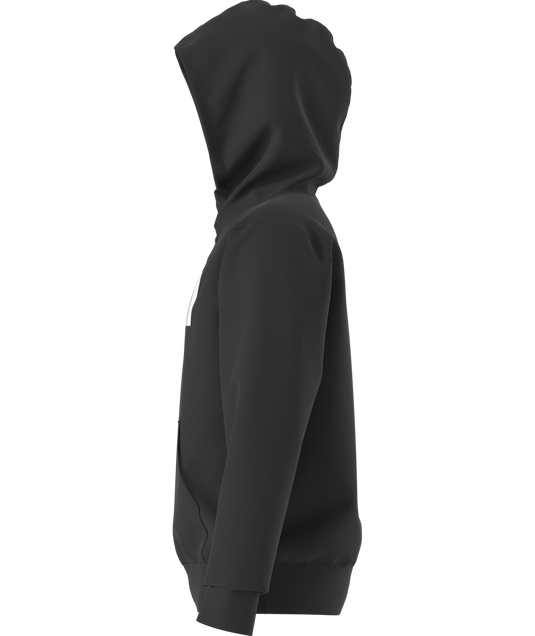 Black hoodie on a white background