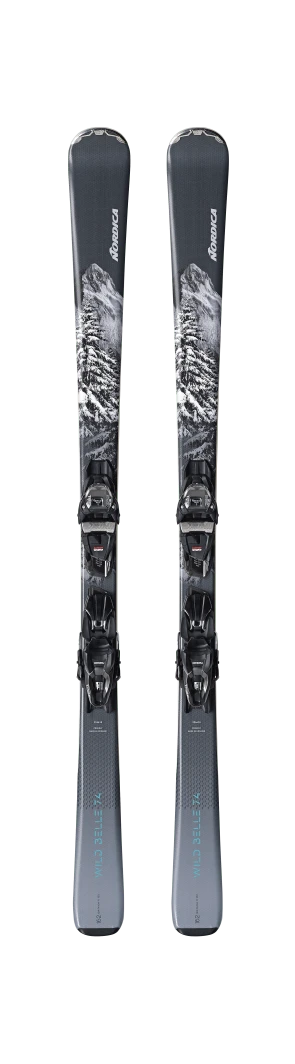 Load image into Gallery viewer, Nordica Wild Belle 74 Women&#39;s Skis + TP2 Compact 10 Bindings 2024
