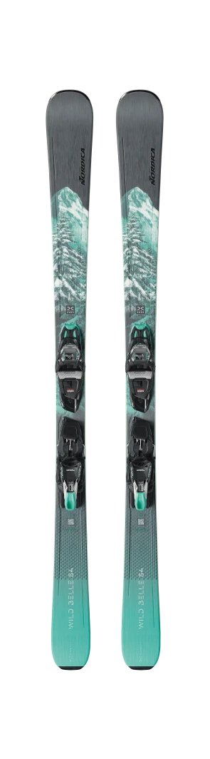 Load image into Gallery viewer, Nordica Women&#39;s Wild Belle DC 84 All Mountain Skis 2025
