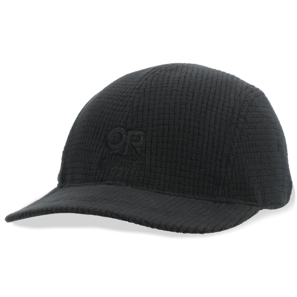 Black cap with an OR logo on a white background