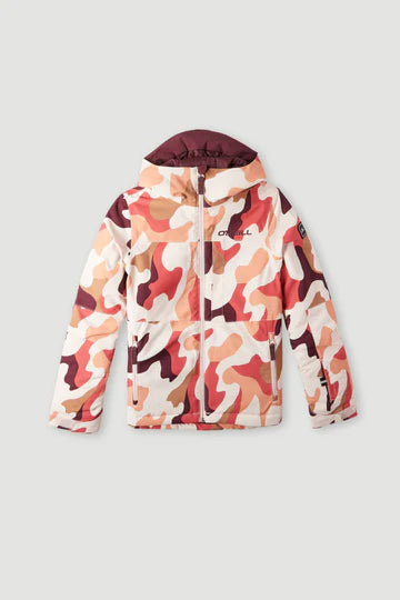 Load image into Gallery viewer, O&#39;Neill Girl&#39;s Lite Printed Hooded Snow Jacket 2024 - Ski &amp; Tennis Station
