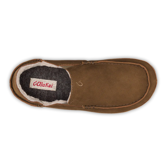 Olukai Men's Moloa Premium Leather Slippers 2026