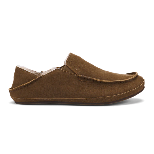 Olukai Men's Moloa Premium Leather Slippers 2026