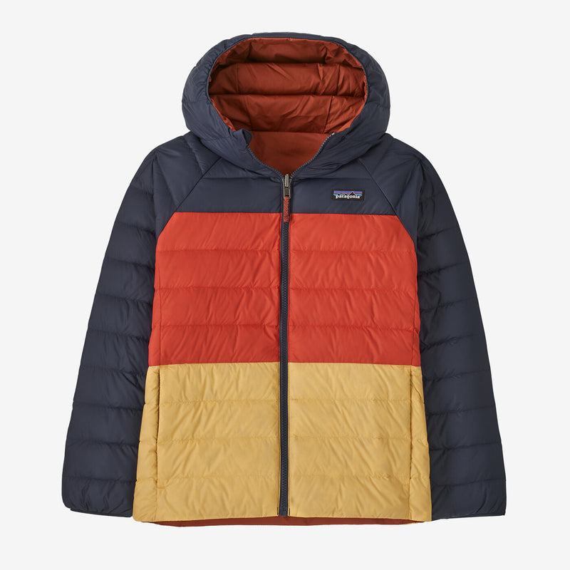 Load image into Gallery viewer, Patagonia Kids&#39; Reversible Down Sweater Hoody
