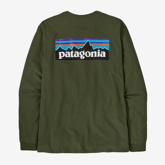 Patagonia Long-Sleeved P-6 Logo Ridge Responsibili-Tee