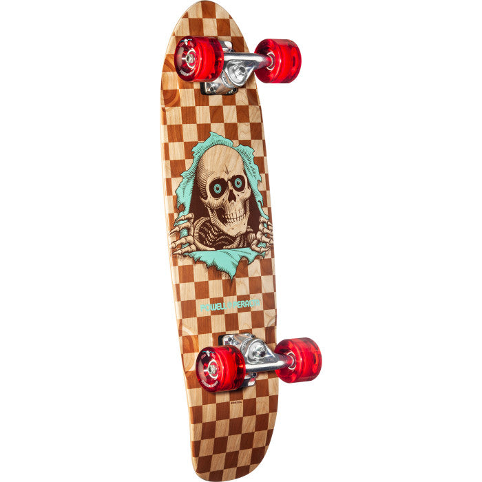 Load image into Gallery viewer, Powell Peralta Sidewalk Surfer Natural Checker Ripper Birch Complete Cruiser - 8.37 x 28.20
