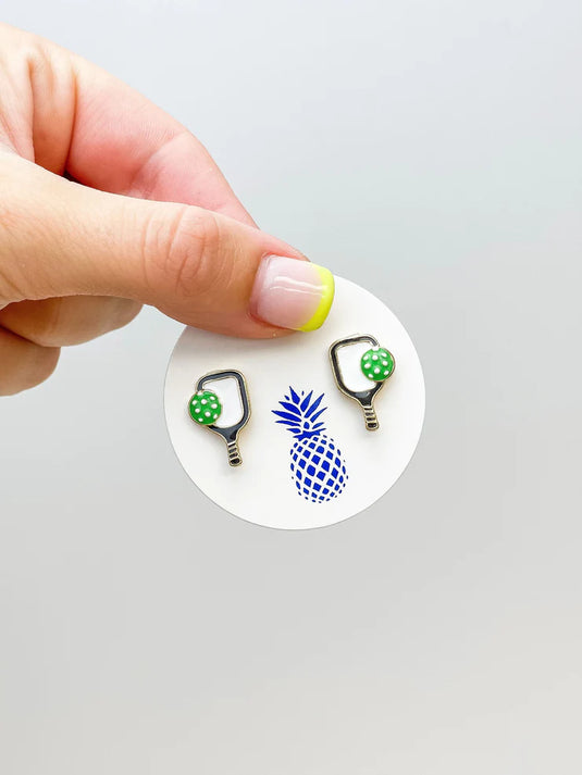 Prep Obsessed Enamel Stud Earrings