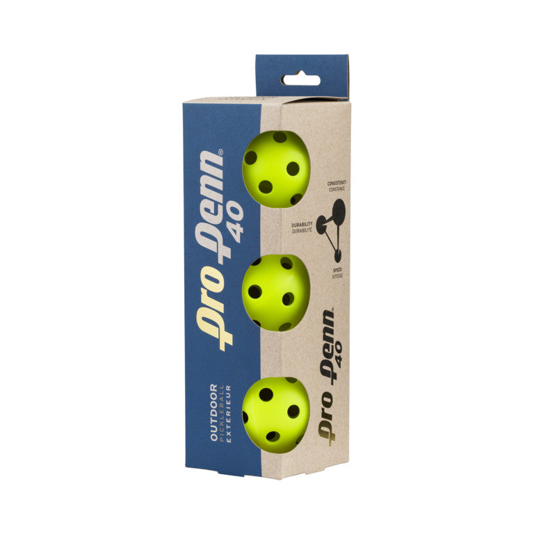 Load image into Gallery viewer, Pro Penn 40 Outdoor 3 Pack Pickleballs
