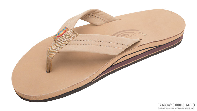 Load image into Gallery viewer, Rainbow Men&#39;s Double Layer Premier Leather Sandal
