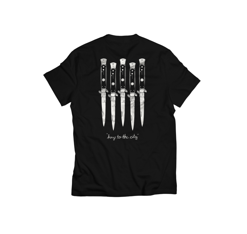 Load image into Gallery viewer, Black Capita t-shirt with white graphic design on a white background
