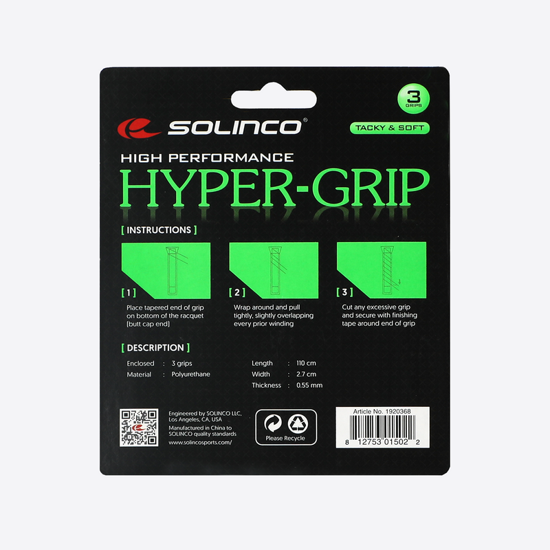 Load image into Gallery viewer, Solinco Hyper-Grip Overgrip (3 Pack)
