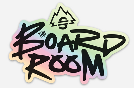 The Board Room Holographic Logo Sticker