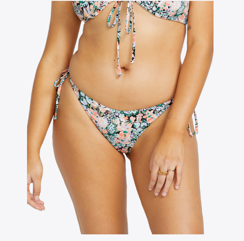 Load image into Gallery viewer, Billabong Women&#39;s Sweet Fields Tie-Side Tanga Bathing Suit
