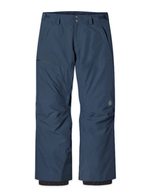 Stio Men's Doublecharge insulated pants in blue. Ski and Tennis Station
