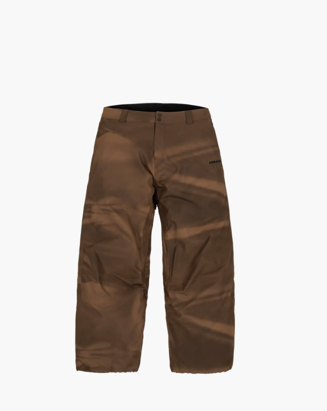 Load image into Gallery viewer, A pair of brown technical Armada snow pants with a subtle tonal camouflage pattern. Ski and Tennis Station
