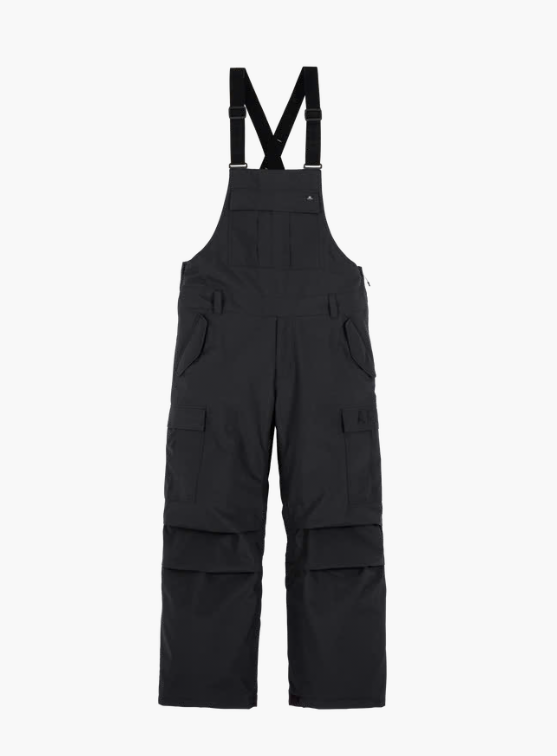Load image into Gallery viewer, Black Armada bib overalls with adjustable shoulder straps and multiple cargo-style pockets. Ski and Tennis Station
