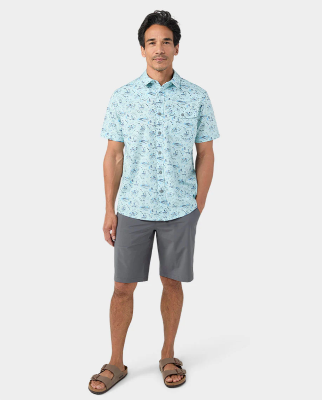 Load image into Gallery viewer, Stio Men's Curtis Camp Short Sleeve Shirt - Ski &amp; Tennis Station
