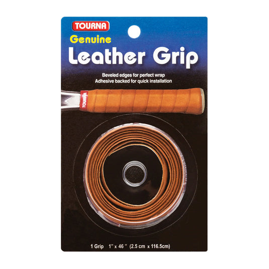 Tourna Leather Replacement Grip - Tan - 1.8mm thick - Ski & Tennis Station