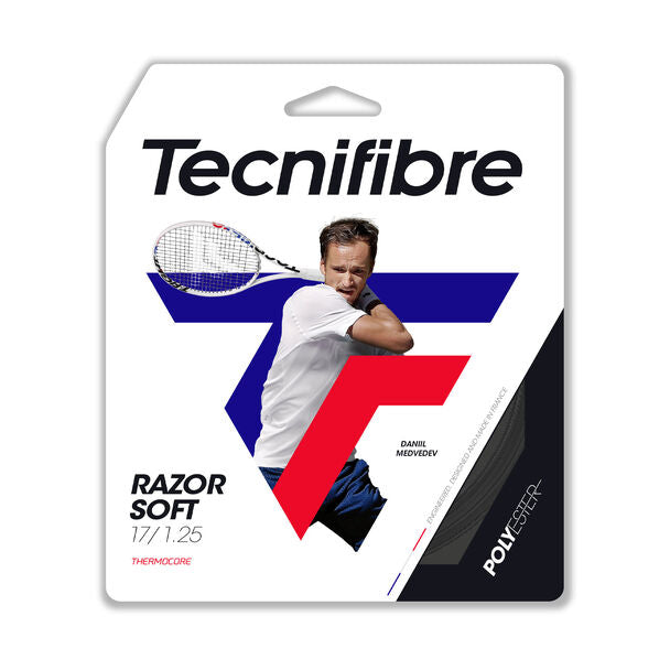 Load image into Gallery viewer, Tecnifibre Graniture Razor Soft Carbon Tennis String (Half Pack)
