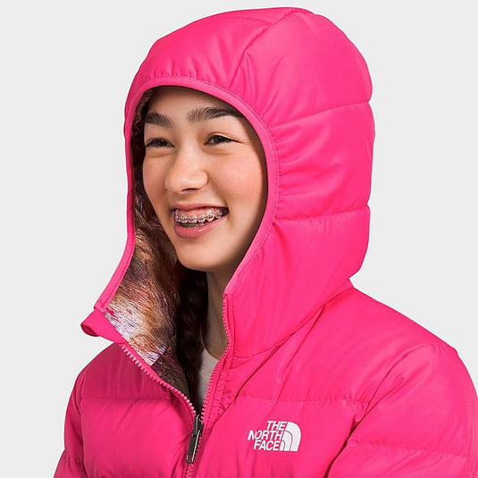 The North Face Girl's Printed Reversible North Down Hooded Jacket 2024 - Ski & Tennis Station