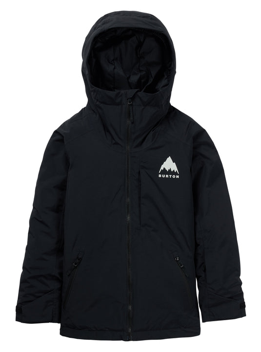 Black jacket with a Burton logo on a white background