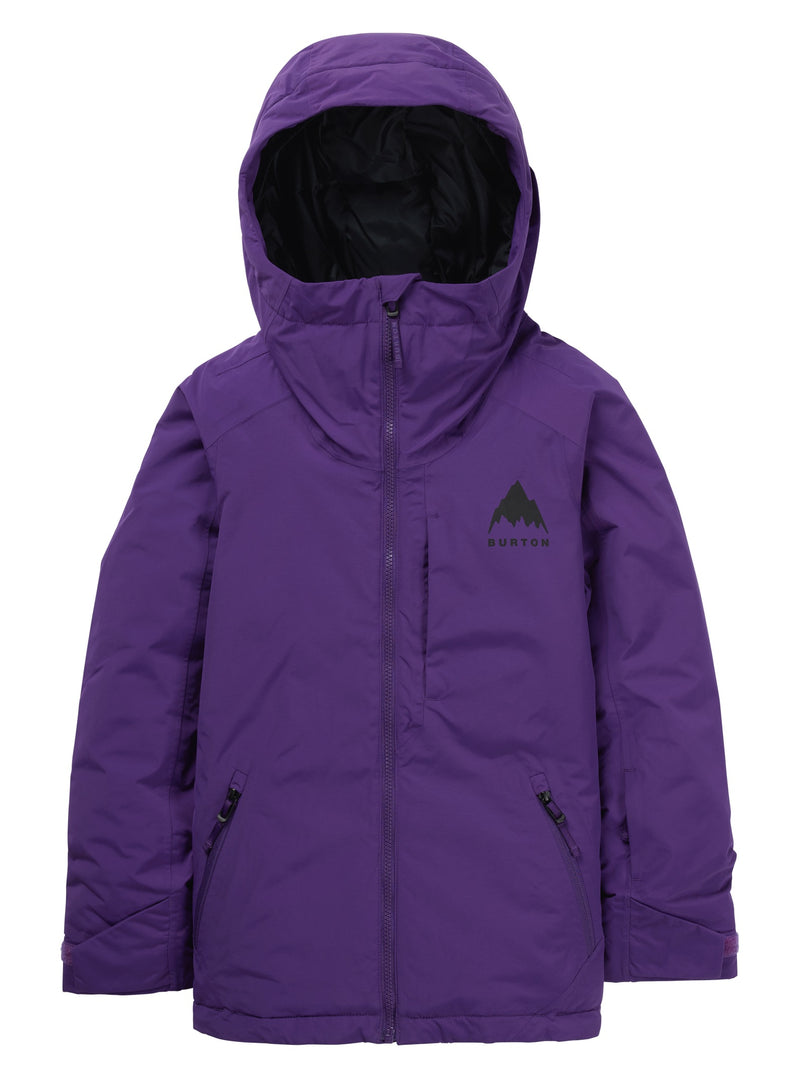 Load image into Gallery viewer, Purple jacket with a Burton logo on a white background
