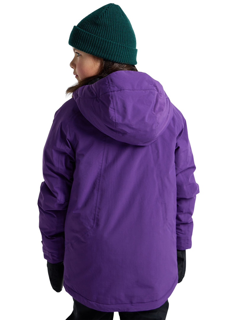 Load image into Gallery viewer, Person wearing a purple parka and green beanie on a white background
