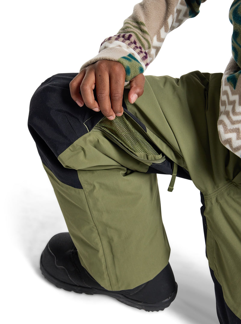 Load image into Gallery viewer, Person wearing green waterproof pants with a white background
