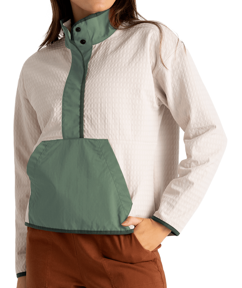 Load image into Gallery viewer, Free Fly Women&#39;s Gridback Fleece Snap Pullover
