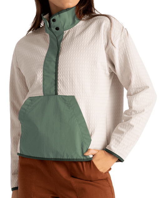 Free Fly Women's Gridback Fleece Snap Pullover