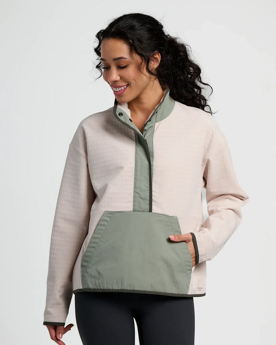 Free Fly Women's Gridback Fleece Snap Pullover