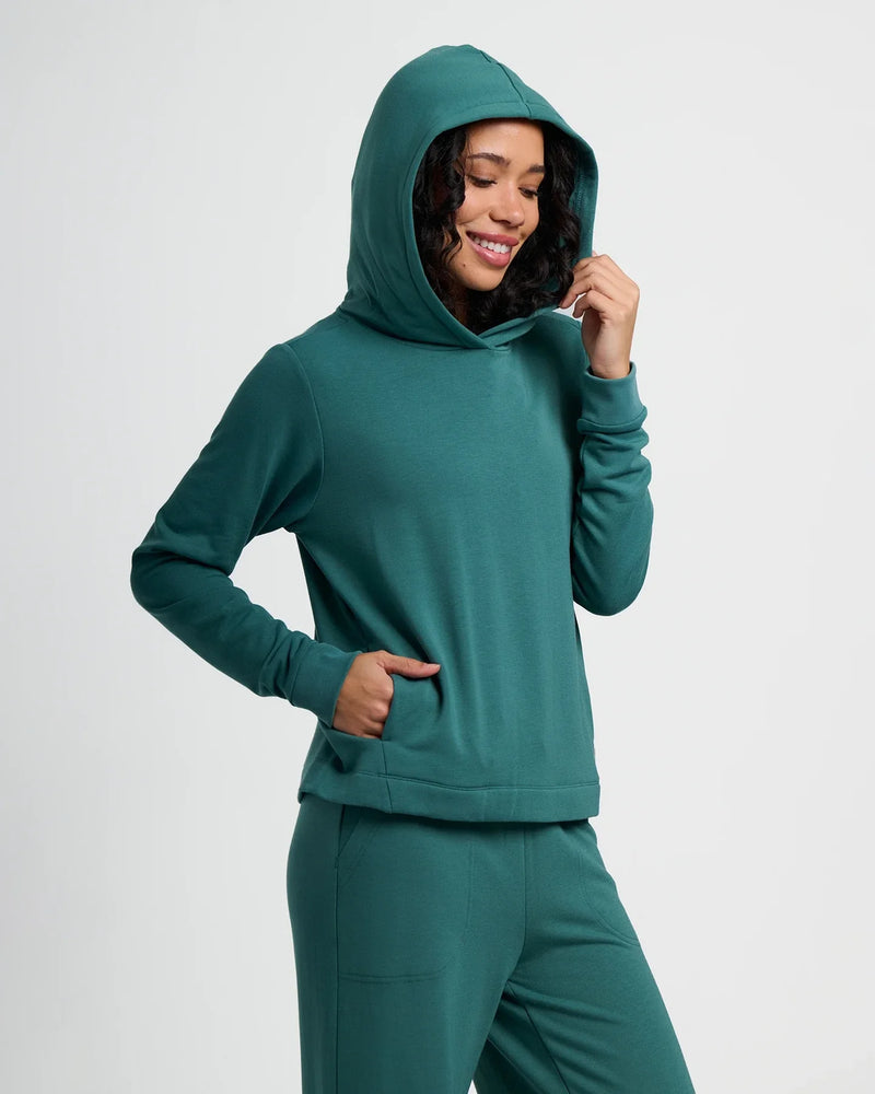 Load image into Gallery viewer, Free Fly Women&#39;s Bamboo Lightweight Fleece Cropped Hoodie 2026
