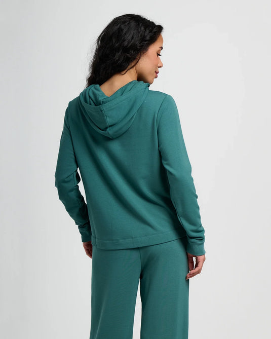 Free Fly Women's Bamboo Lightweight Fleece Cropped Hoodie 2026