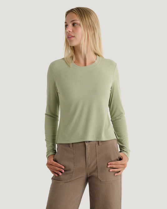Free Fly Women's Ribbed Bamboo Long Sleeve