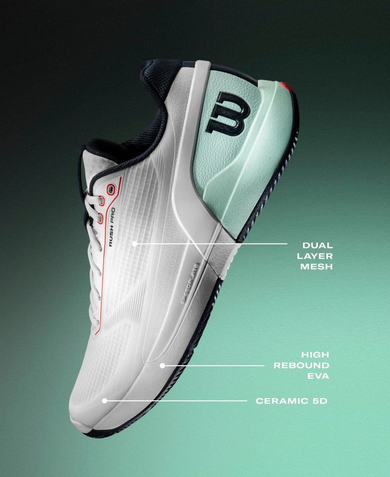 Load image into Gallery viewer, Wilson Men's Rush Pro 5 Tennis Shoe
