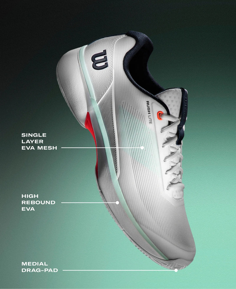Load image into Gallery viewer, Wilson Men's Rush Lite 5 Clay Tennis Shoe
