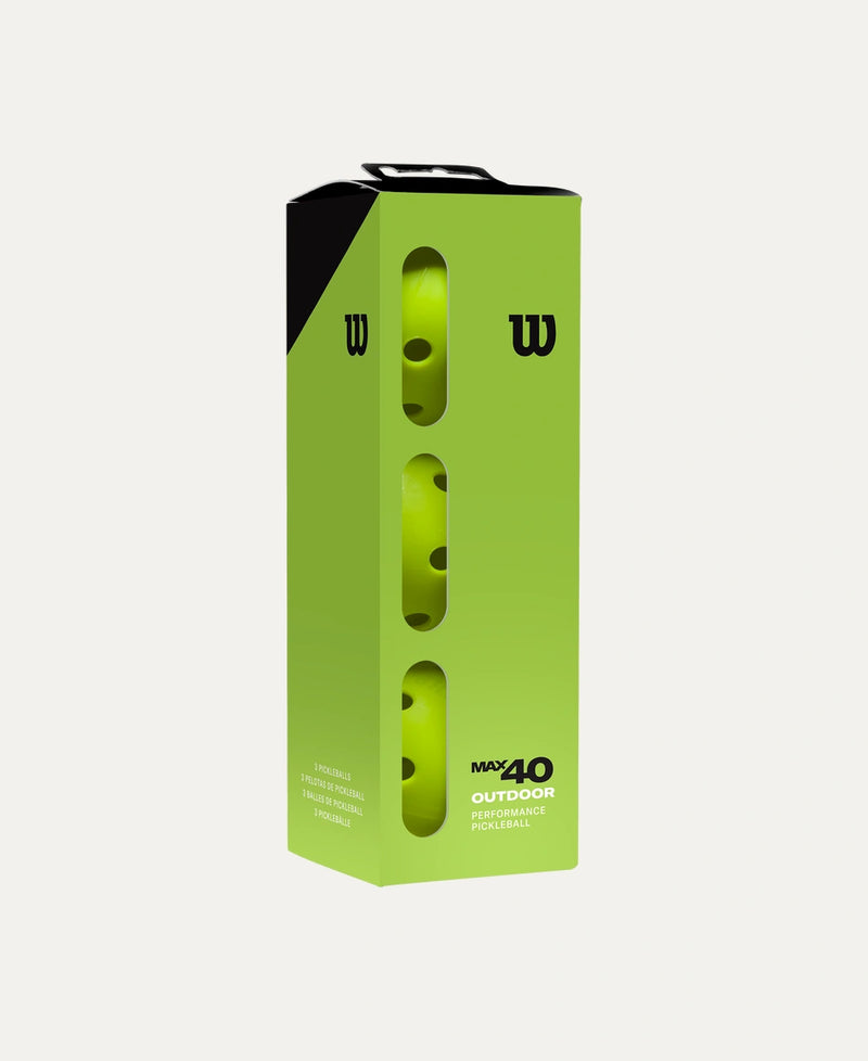 Load image into Gallery viewer, Wilson MAX 40 Outdoor Pickleball - 3PK
