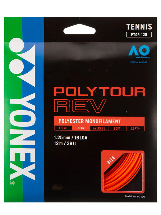 Yonex Polytour Rev Tennis String (Half Pack)