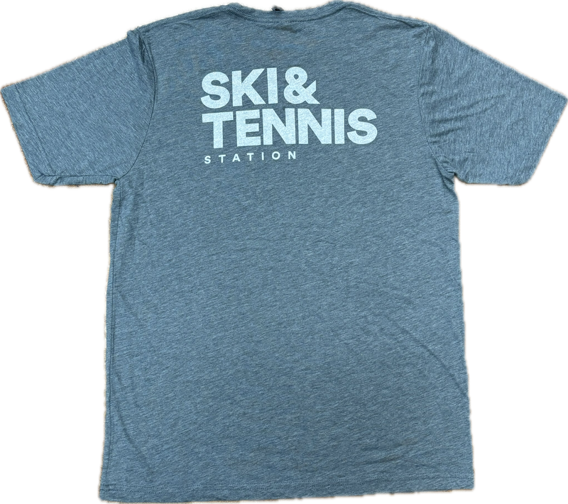 Load image into Gallery viewer, Ski &amp; Tennis Station Icon Short Sleeve Tee
