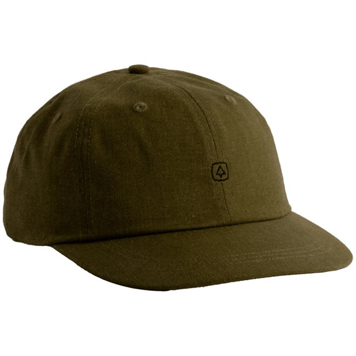 Load image into Gallery viewer, A copper green baseball cap with a minimalistic logo on the front.

