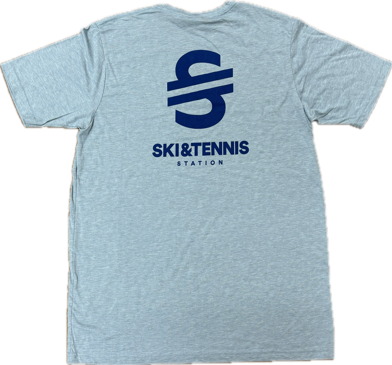 Load image into Gallery viewer, Ski &amp; Tennis Station Double Icon Short Sleeve Tee
