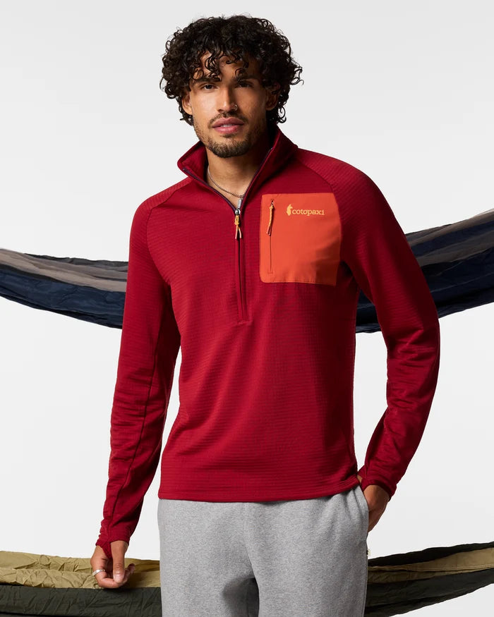 Load image into Gallery viewer, Cotopaxi Men's Crimson Otero Fleece Half-Zip Pullover

