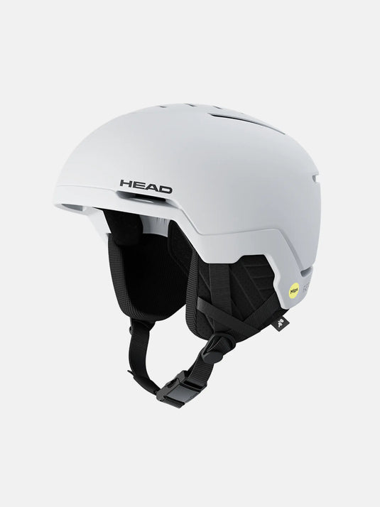 White helmet with 'HEAD' branding on a light gray background