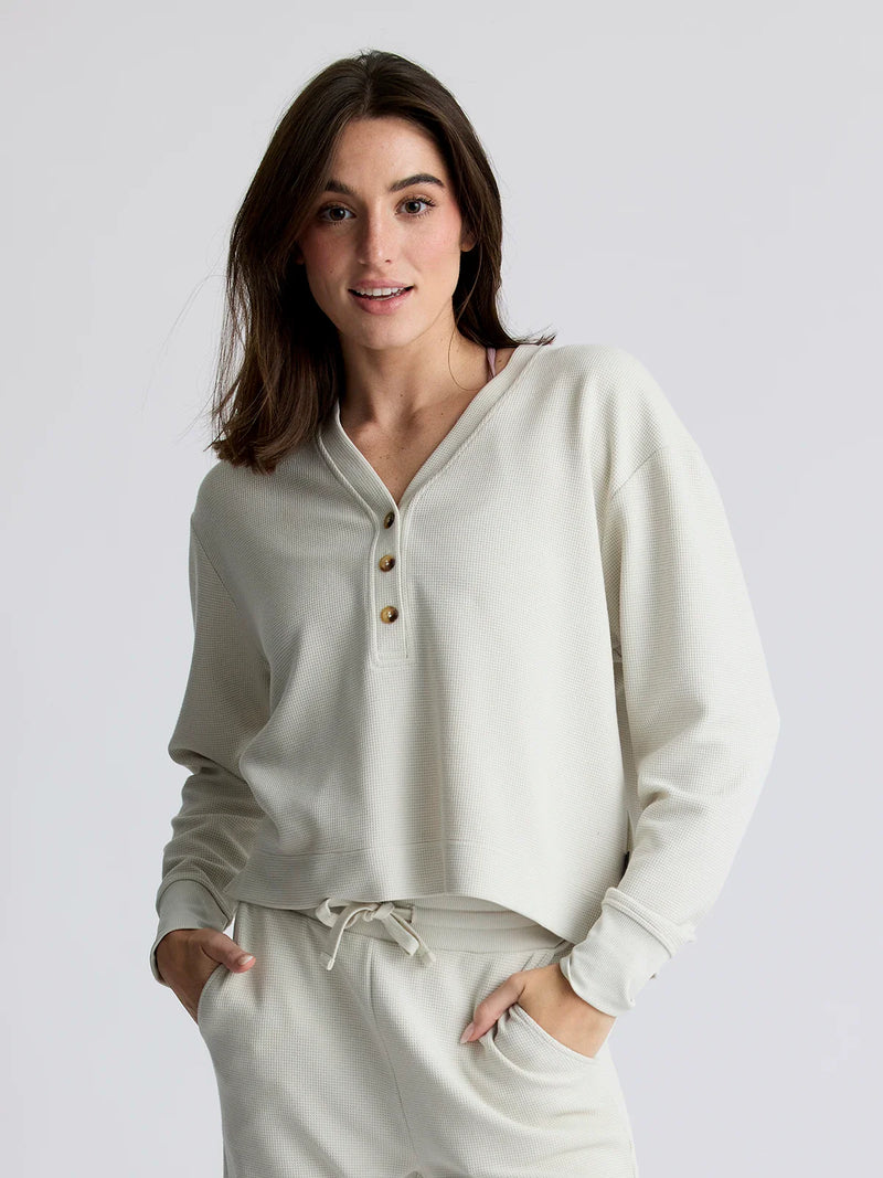 Load image into Gallery viewer, Free Fly Women&#39;s Waffle Long Sleeve Henley 2026
