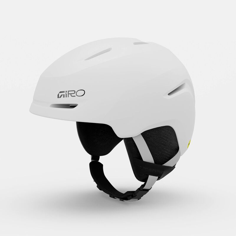 Load image into Gallery viewer, White helmet with black interior and Giro logo on a light gray background
