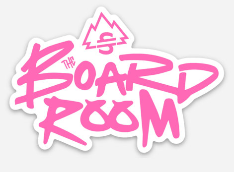 The Board Room Pink Stickers