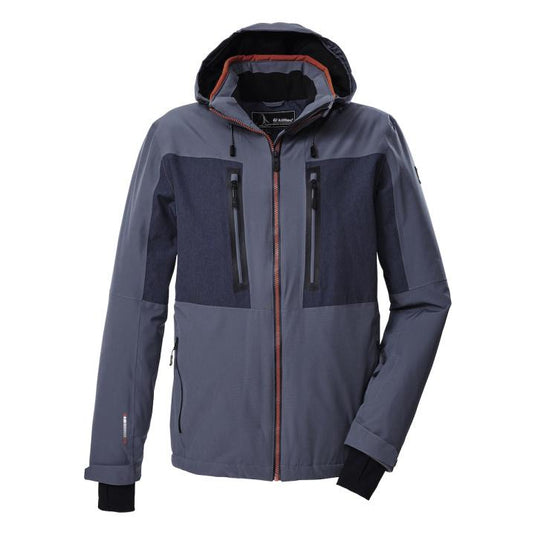 killtec steel blue melange ski jacket